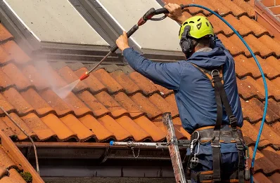 Démoussage et hydrofuge de toiture à Bourlens